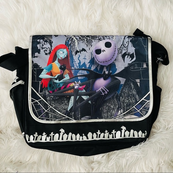 Disney’s The Nightmare Before Xmas Sally & Jack Black Messenger Bag (NWOT) - Picture 2 of 10